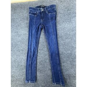 Express Ankle Legging Jeans Womens 8R Blue Dark Wash Denim Stretch Mid Rise